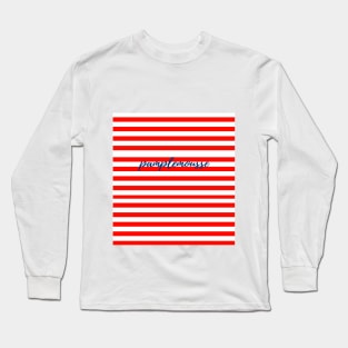 "pamplemousse" red horizonal lines Long Sleeve T-Shirt